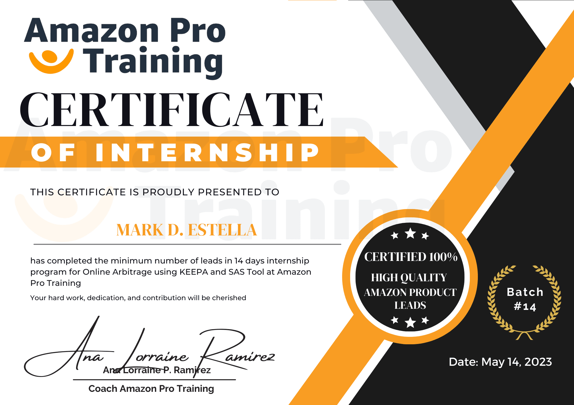 Amazon Online Arbitrage Internship